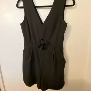 Dynamite Cut-out Front Tie Romper